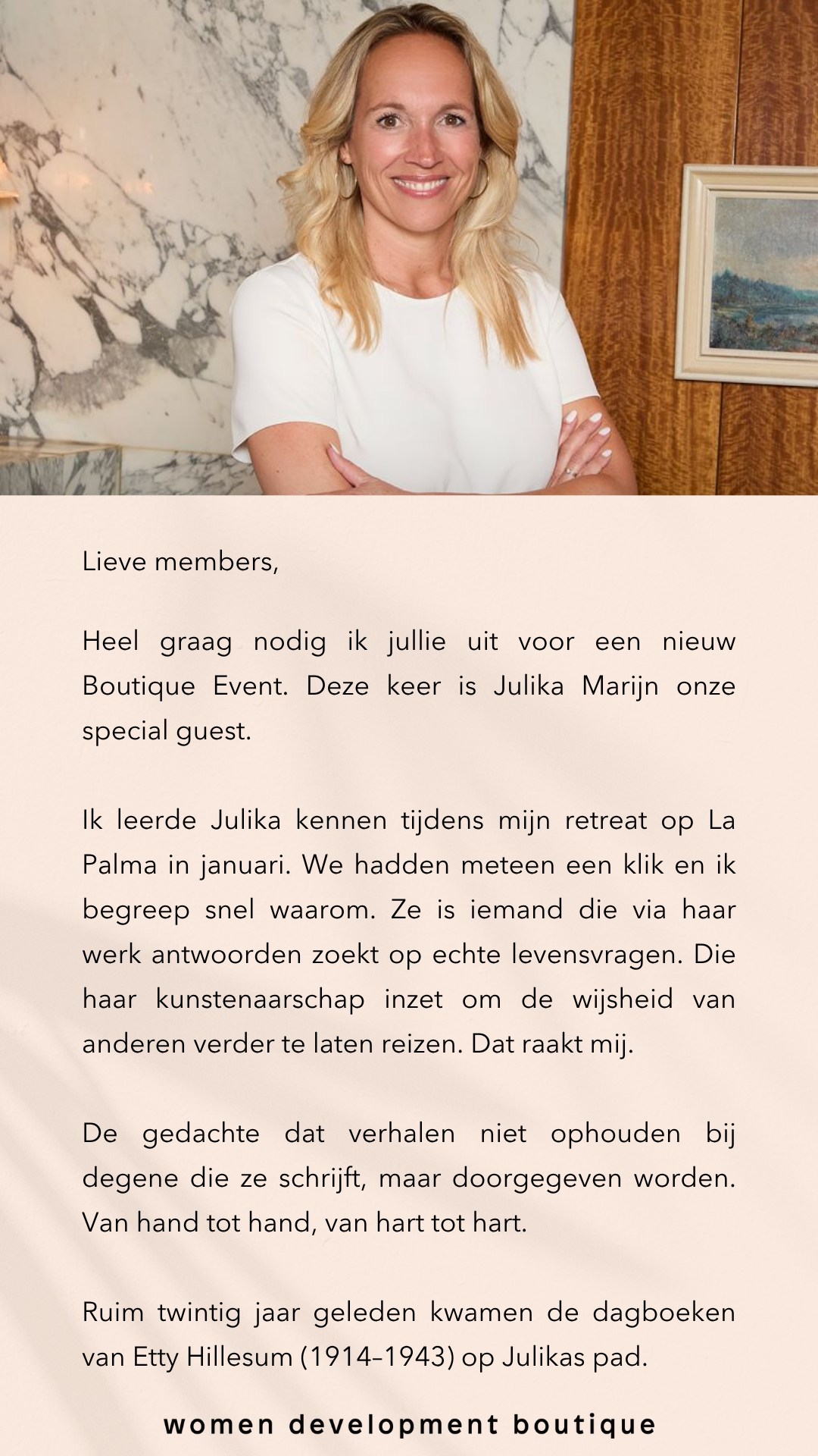 Uitnodiging Boutique Event Innerlijke vrede in oorlogstijd (1)